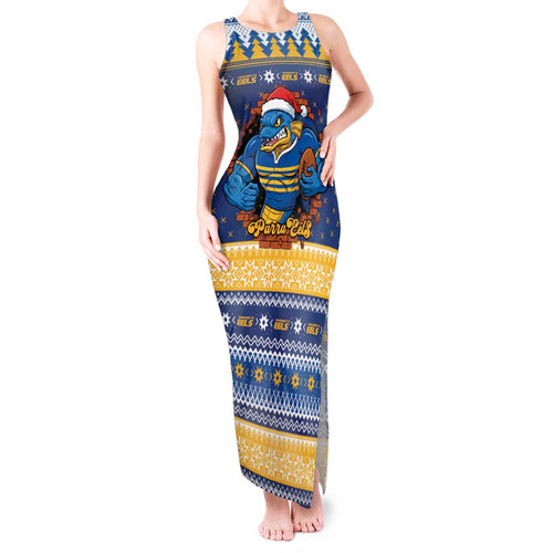 Parramatta Angry Eels Personalized Tank Maxi Dress Christmas Rugby League Spirit - Aussie Hoodie