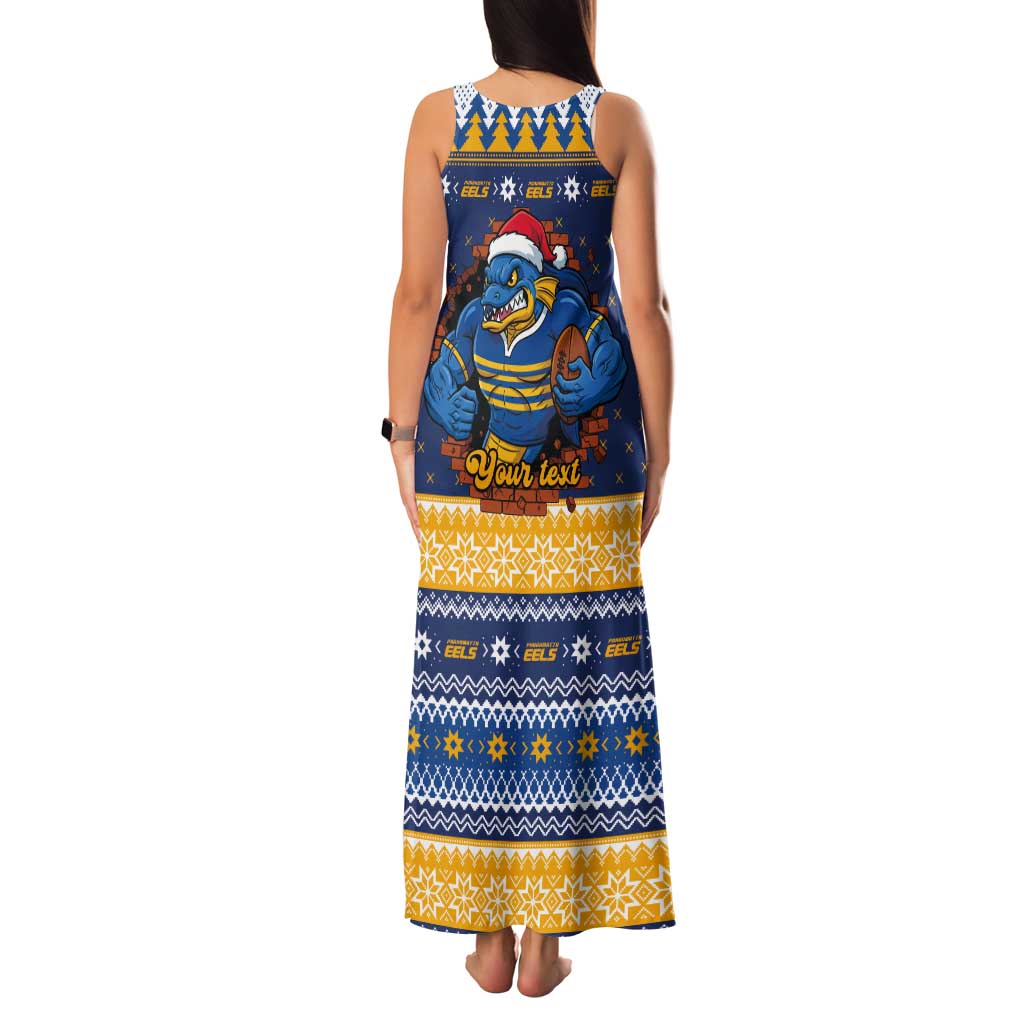 Parramatta Angry Eels Personalized Tank Maxi Dress Christmas Rugby League Spirit - Aussie Hoodie