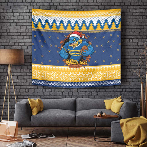 Parramatta Angry Eels Personalized Tapestry Christmas Rugby League Spirit - Aussie Hoodie