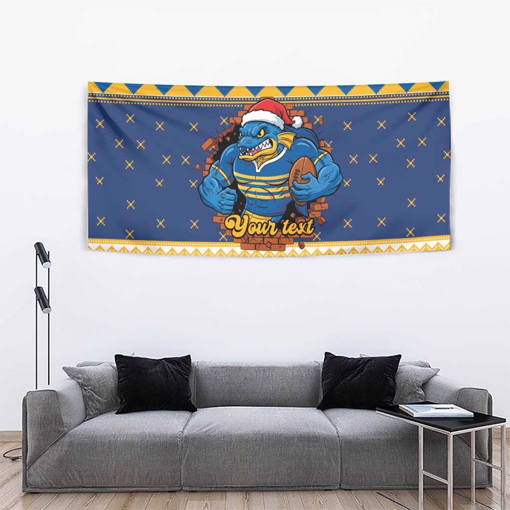 Parramatta Angry Eels Personalized Tapestry Christmas Rugby League Spirit - Aussie Hoodie