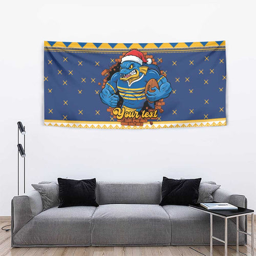 Parramatta Angry Eels Personalized Tapestry Christmas Rugby League Spirit - Aussie Hoodie