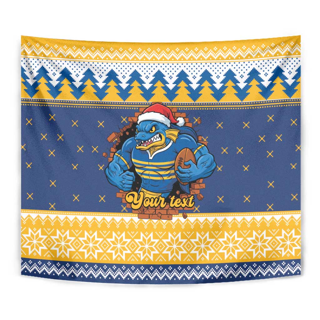 Parramatta Angry Eels Personalized Tapestry Christmas Rugby League Spirit - Aussie Hoodie