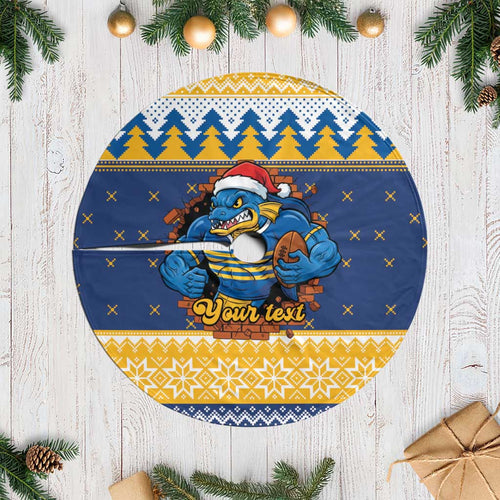 Parramatta Angry Eels Personalized Tree Skirt Christmas Rugby League Spirit - Aussie Hoodie