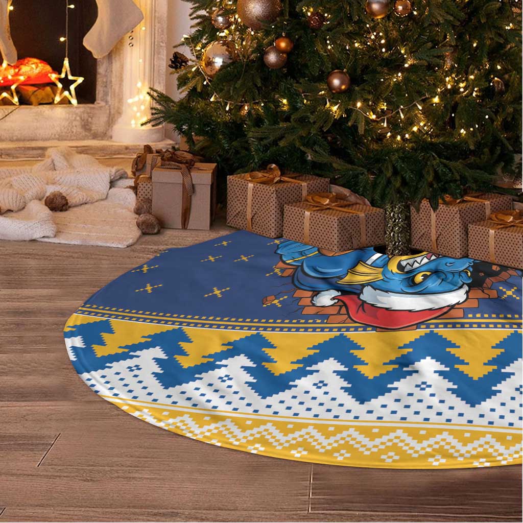 Parramatta Angry Eels Personalized Tree Skirt Christmas Rugby League Spirit - Aussie Hoodie