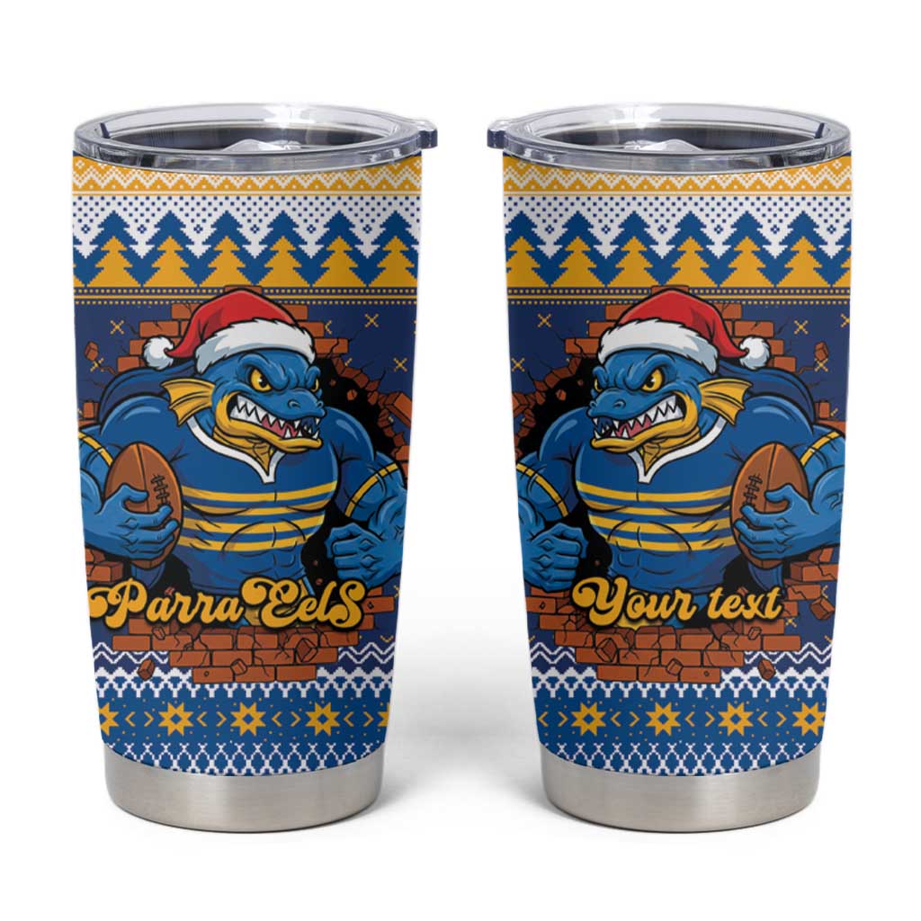 Parramatta Angry Eels Personalized Tumbler Cup Christmas Rugby League Spirit - Aussie Hoodie