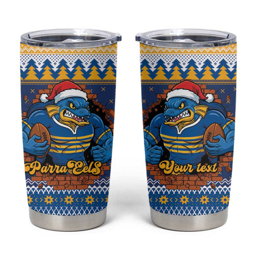 Parramatta Angry Eels Personalized Tumbler Cup Christmas Rugby League Spirit - Aussie Hoodie