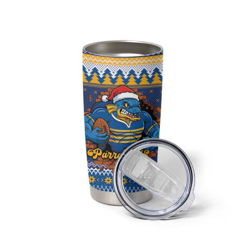 Parramatta Angry Eels Personalized Tumbler Cup Christmas Rugby League Spirit - Aussie Hoodie