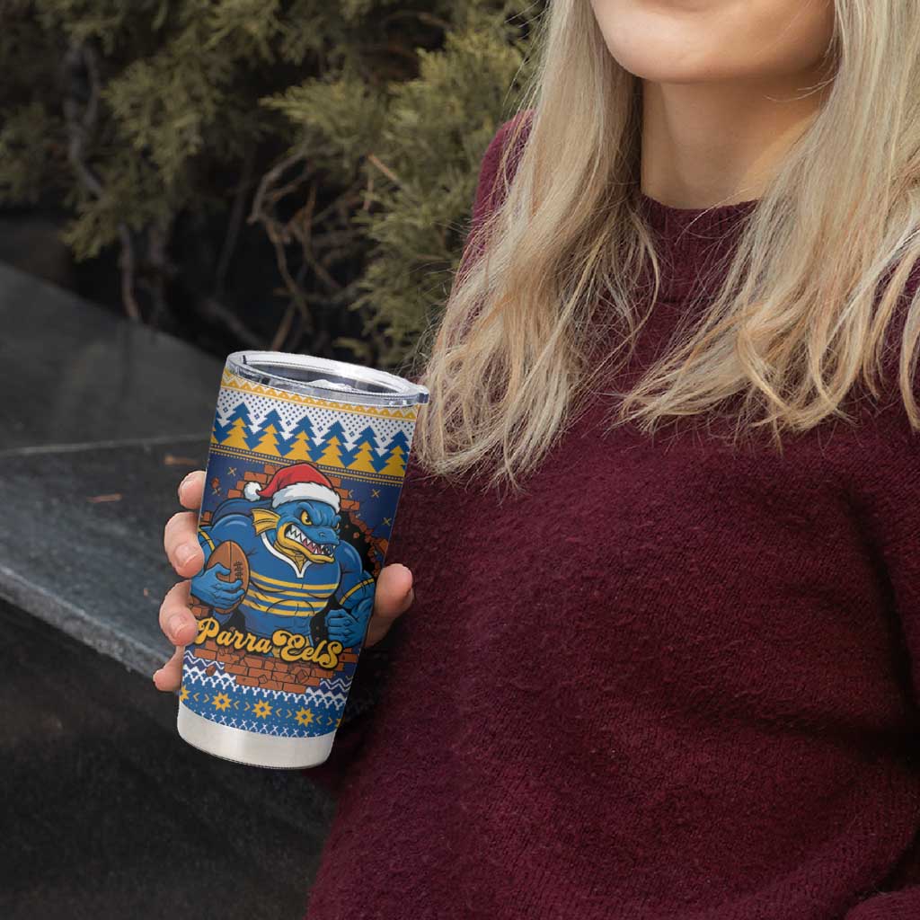 Parramatta Angry Eels Personalized Tumbler Cup Christmas Rugby League Spirit - Aussie Hoodie