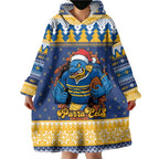 Parramatta Angry Eels Personalized Wearable Blanket Hoodie Christmas Rugby League Spirit - Aussie Hoodie