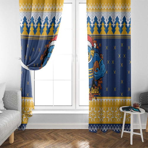Parramatta Angry Eels Personalized Window Curtain Christmas Rugby League Spirit - Aussie Hoodie