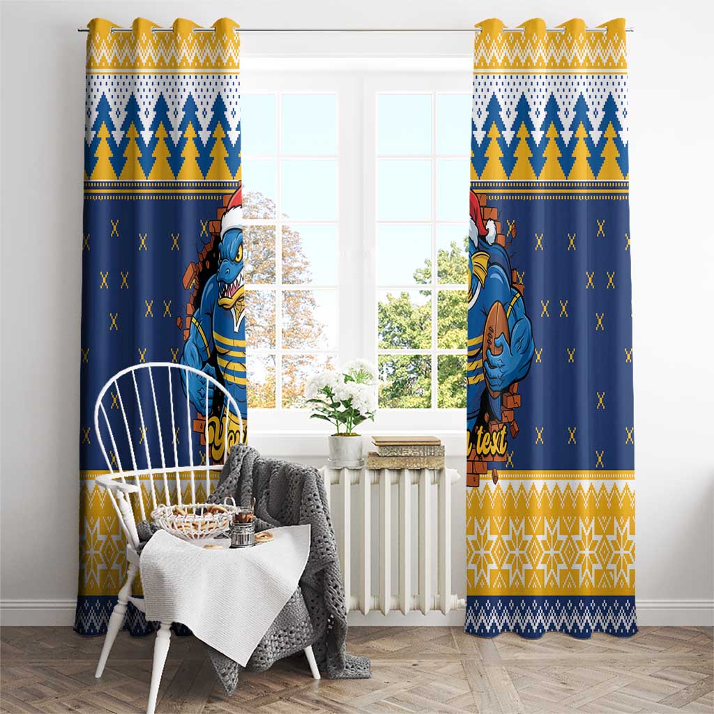 Parramatta Angry Eels Personalized Window Curtain Christmas Rugby League Spirit - Aussie Hoodie