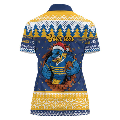 Parramatta Angry Eels Personalized Women Polo Shirt Christmas Rugby League Spirit - Aussie Hoodie