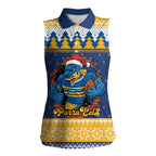 Parramatta Angry Eels Personalized Women Sleeveless Polo Shirt Christmas Rugby League Spirit - Aussie Hoodie