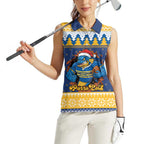 Parramatta Angry Eels Personalized Women Sleeveless Polo Shirt Christmas Rugby League Spirit - Aussie Hoodie