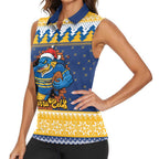 Parramatta Angry Eels Personalized Women Sleeveless Polo Shirt Christmas Rugby League Spirit - Aussie Hoodie