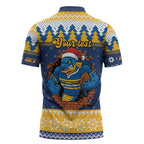 Parramatta Angry Eels Personalized Zipper Polo Shirt Christmas Rugby League Spirit - Aussie Hoodie