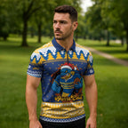 Parramatta Angry Eels Personalized Zipper Polo Shirt Christmas Rugby League Spirit - Aussie Hoodie