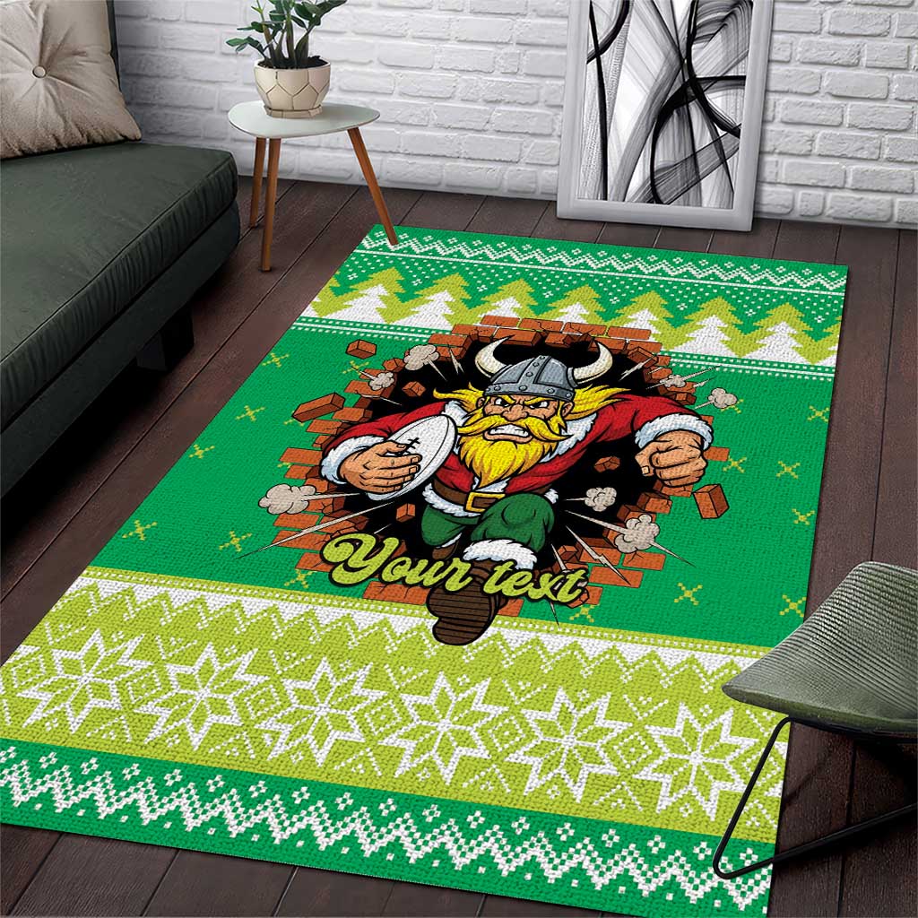 Santa Raiders Personalized Area Rug Christmas Rugby League Spirit - Aussie Hoodie