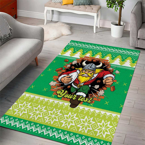 Santa Raiders Personalized Area Rug Christmas Rugby League Spirit - Aussie Hoodie