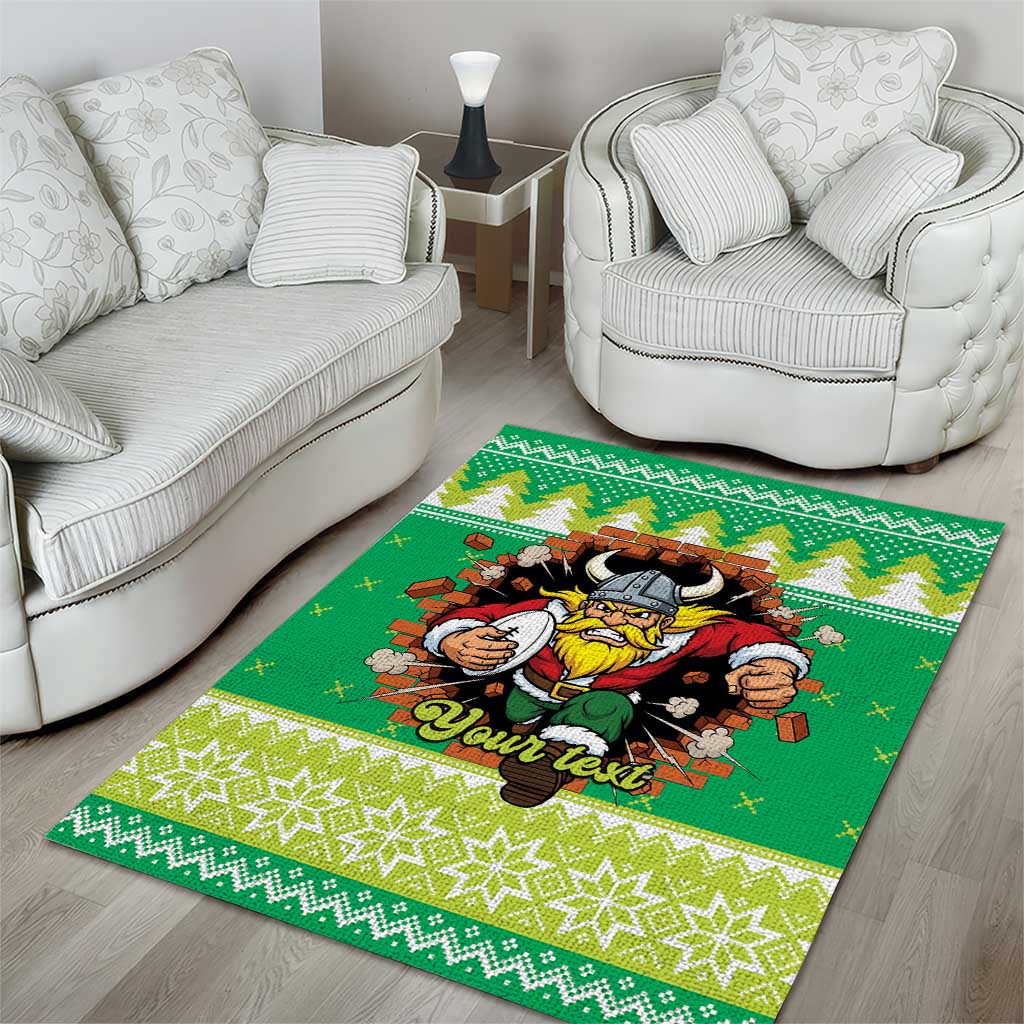 Santa Raiders Personalized Area Rug Christmas Rugby League Spirit - Aussie Hoodie