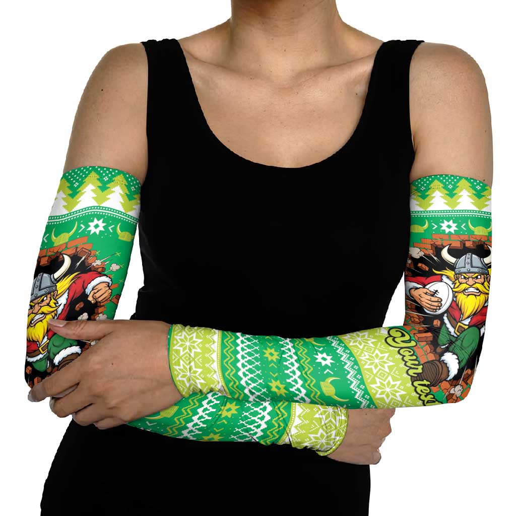 Santa Raiders Personalized Arm Sleeves Christmas Rugby League Spirit - Aussie Hoodie