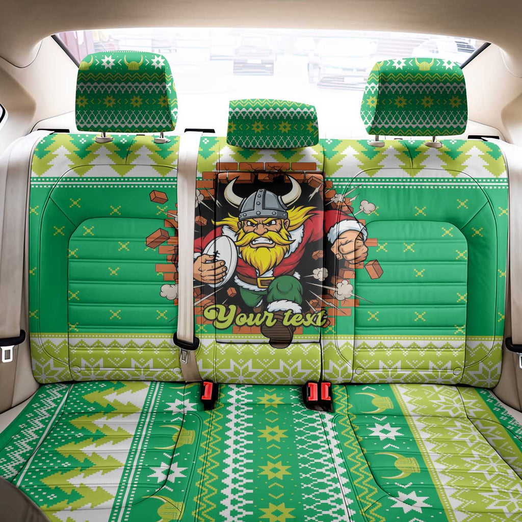 Santa Raiders Personalized Back Car Seat Cover Christmas Rugby League Spirit - Aussie Hoodie