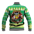 Santa Raiders Personalized Baseball Jacket Christmas Rugby League Spirit - Aussie Hoodie