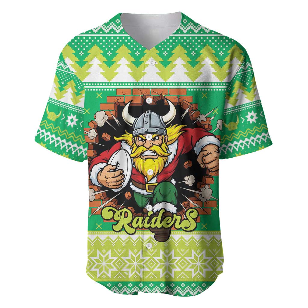 Santa Raiders Personalized Baseball Jersey Christmas Rugby League Spirit - Aussie Hoodie