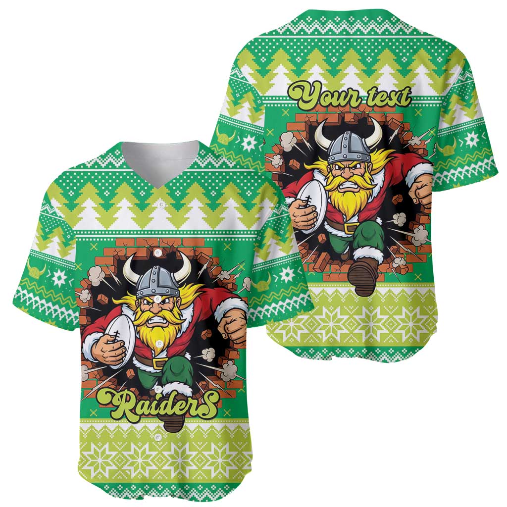 Santa Raiders Personalized Baseball Jersey Christmas Rugby League Spirit - Aussie Hoodie