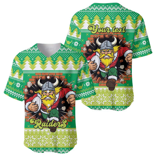 Santa Raiders Personalized Baseball Jersey Christmas Rugby League Spirit - Aussie Hoodie