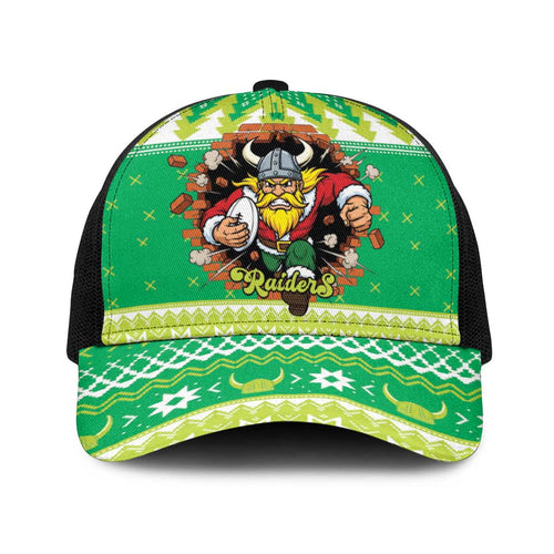 Santa Raiders Baseball Net Cap Christmas Rugby League Spirit - Aussie Hoodie