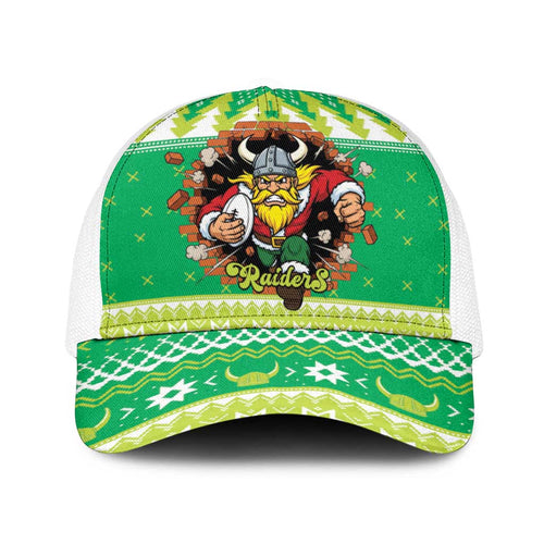 Santa Raiders Baseball Net Cap Christmas Rugby League Spirit - Aussie Hoodie