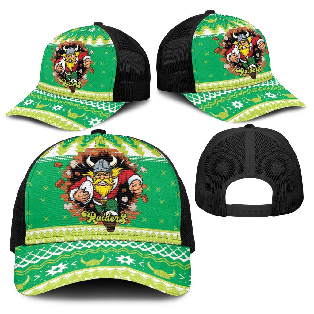 Santa Raiders Baseball Net Cap Christmas Rugby League Spirit - Aussie Hoodie