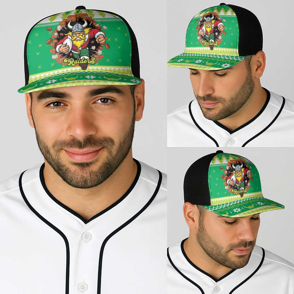 Santa Raiders Baseball Net Cap Christmas Rugby League Spirit - Aussie Hoodie