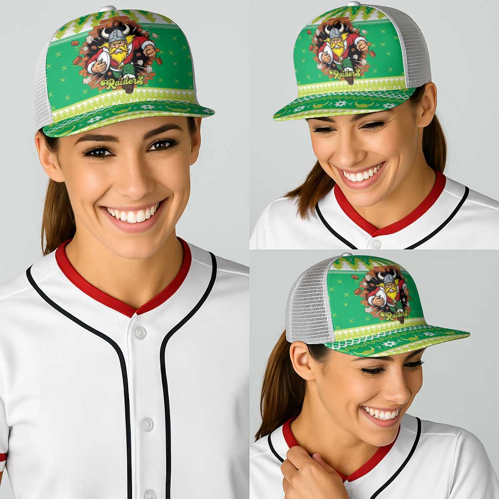 Santa Raiders Baseball Net Cap Christmas Rugby League Spirit - Aussie Hoodie