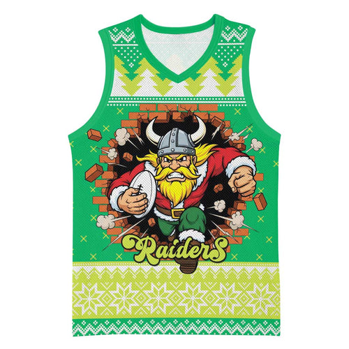 Santa Raiders Personalized Basketball Jersey Christmas Rugby League Spirit - Aussie Hoodie