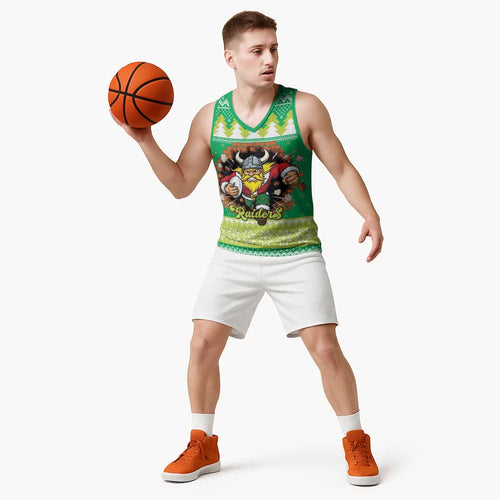 Santa Raiders Personalized Basketball Jersey Christmas Rugby League Spirit - Aussie Hoodie