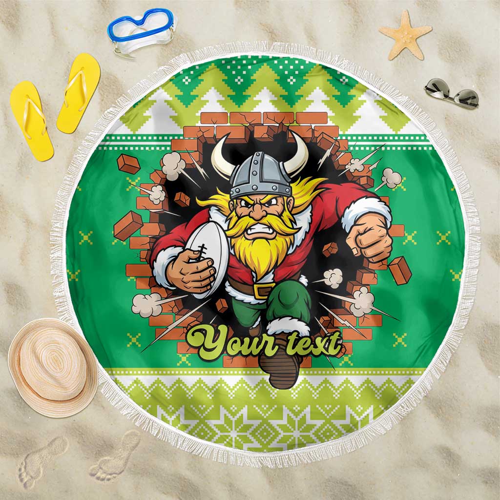 Santa Raiders Personalized Beach Blanket Christmas Rugby League Spirit - Aussie Hoodie