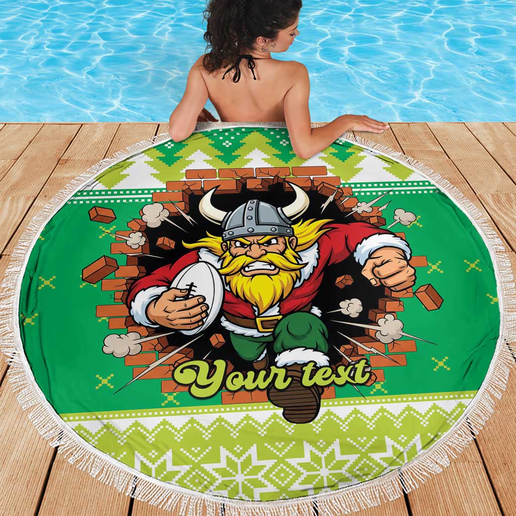 Santa Raiders Personalized Beach Blanket Christmas Rugby League Spirit - Aussie Hoodie