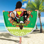 Santa Raiders Personalized Beach Blanket Christmas Rugby League Spirit - Aussie Hoodie