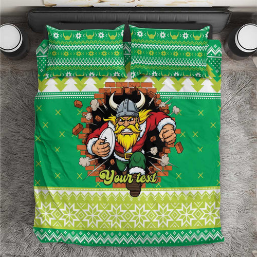 Santa Raiders Personalized Bedding Set Christmas Rugby League Spirit - Aussie Hoodie