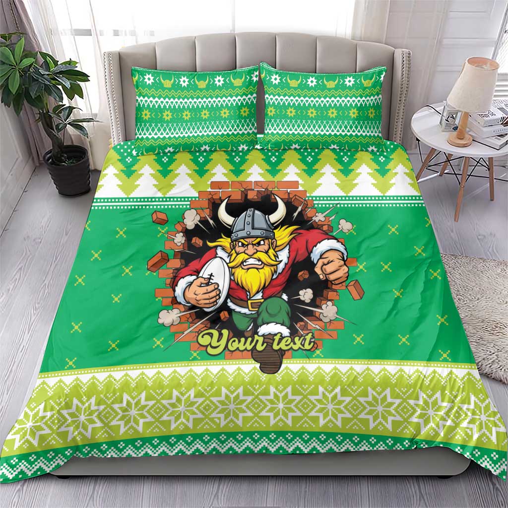 Santa Raiders Personalized Bedding Set Christmas Rugby League Spirit - Aussie Hoodie