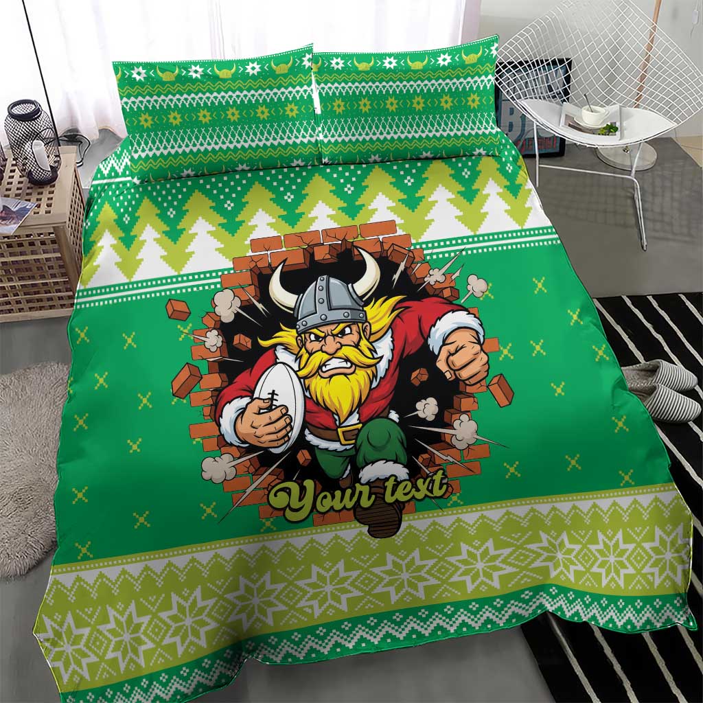 Santa Raiders Personalized Bedding Set Christmas Rugby League Spirit - Aussie Hoodie