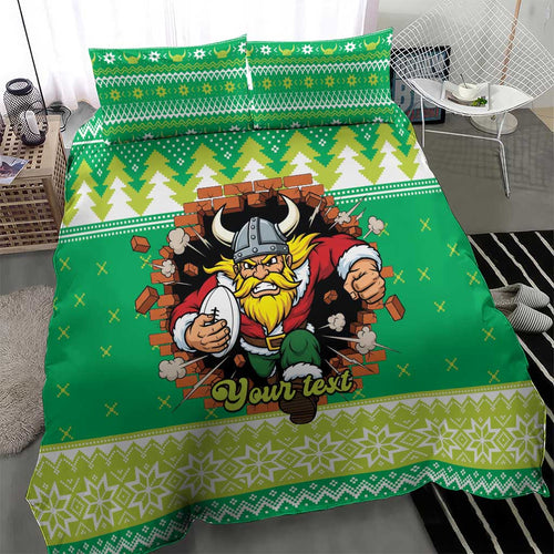 Santa Raiders Personalized Bedding Set Christmas Rugby League Spirit - Aussie Hoodie