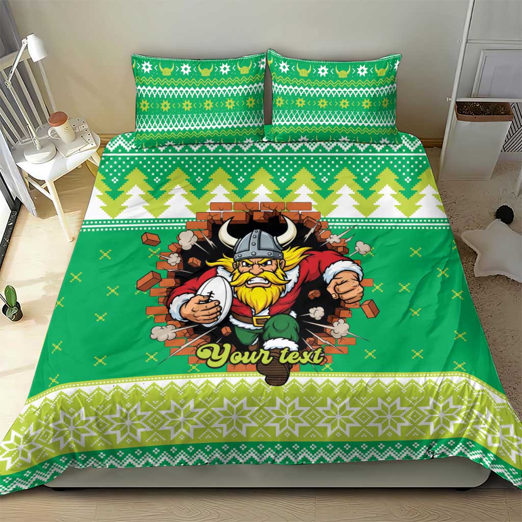 Santa Raiders Personalized Bedding Set Christmas Rugby League Spirit - Aussie Hoodie