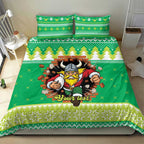 Santa Raiders Personalized Bedding Set Christmas Rugby League Spirit - Aussie Hoodie