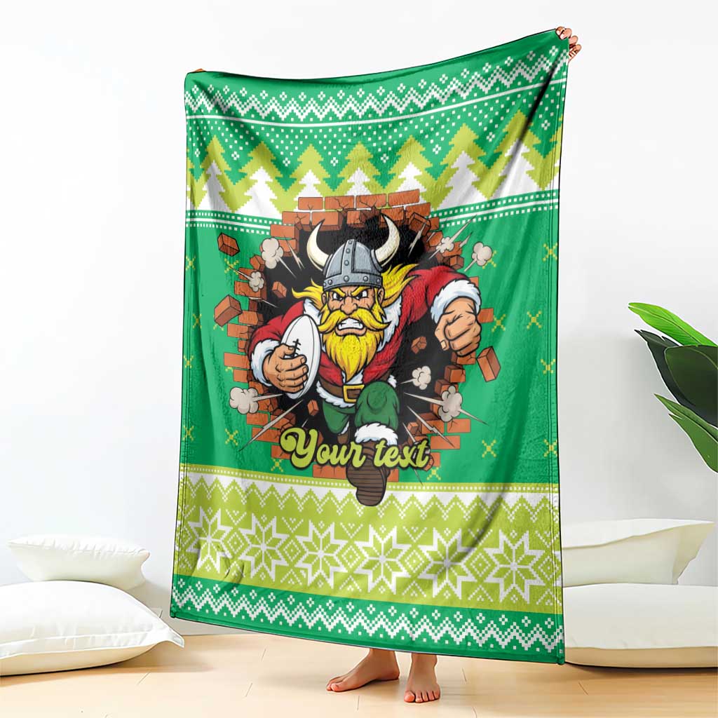 Santa Raiders Personalized Blanket Christmas Rugby League Spirit - Aussie Hoodie