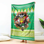 Santa Raiders Personalized Blanket Christmas Rugby League Spirit - Aussie Hoodie
