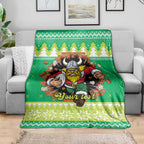 Santa Raiders Personalized Blanket Christmas Rugby League Spirit - Aussie Hoodie