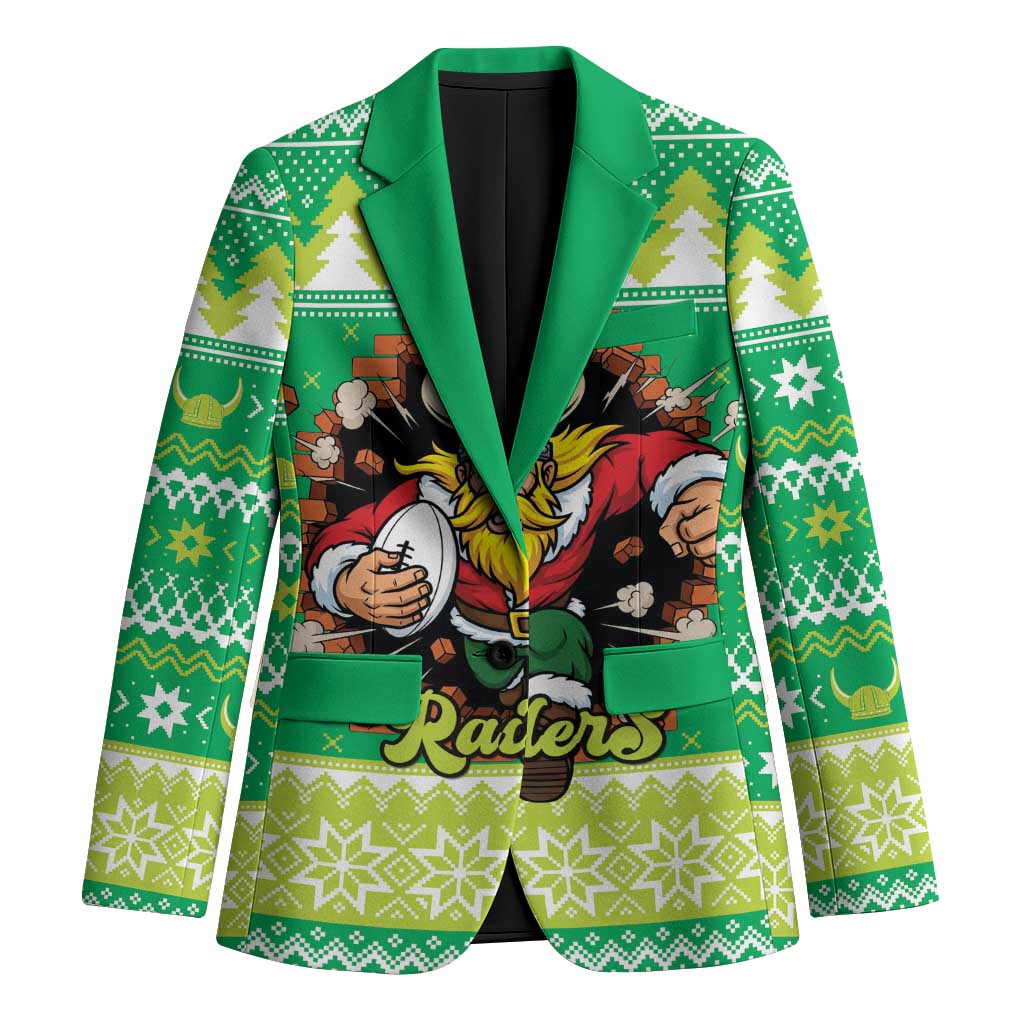 Santa Raiders Personalized Blazer Christmas Rugby League Spirit - Aussie Hoodie